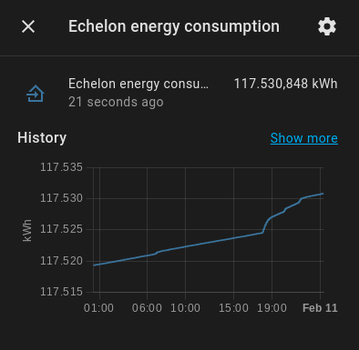 Home Assistant - Echelon energy consumption