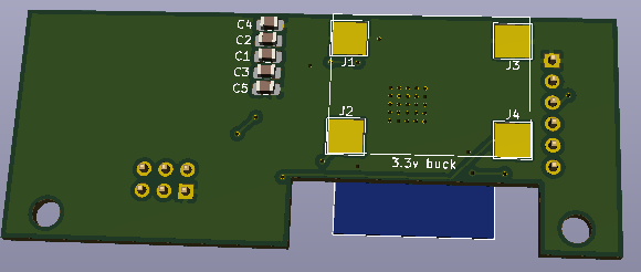 ESP32 MEP PCB v2.00 (SMD) - back