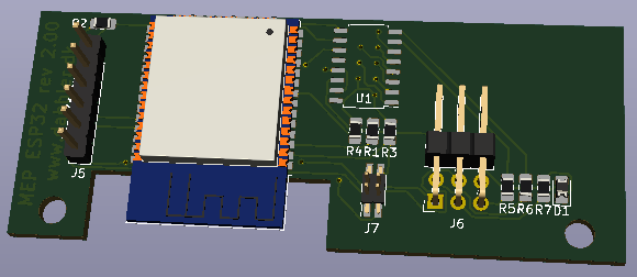 ESP32 MEP PCB v2.00 (SMD) - front